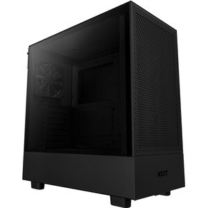 NZXT H5 Flow Gaming Computer Case - ATX Motherboard Supported - Galvanized Cold Rolled Steel (SGCC), Tempered Glass - Blac