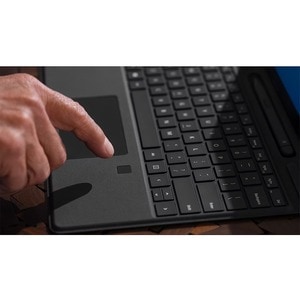 Microsoft Signature Keyboard/Cover Case for 33 cm (13") Microsoft Surface Pro 8, Surface Pro X Tablet - Black - Alcantara 