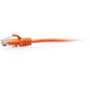C2G 7ft (2.1m) Cat6a Snagless Unshielded (UTP) Slim Ethernet Cable - Cat6a Slim Network Patch Cable - PoE - Orange - RJ45 