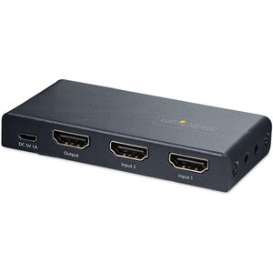 StarTech.com 2-Port 8K HDMI Switch, HDMI 2.1 Switcher 4K 120Hz/8K 60Hz UHD, HDR10+, HDMI Switch 2 In 1 Out, Auto/Manual So