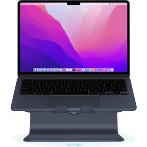Rain Design mStand Laptop Stand - Midnight - 5.9" Height x 10" Width x 7.5" Depth - Desk - Anodized Aluminum - TAA Compliant
