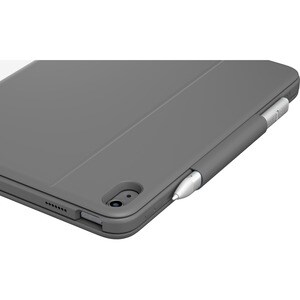 Logitech Rugged Folio Rugged Keyboard/Cover Case (Folio) Apple, Logitech iPad (10th Generation) Tablet - Graphite Grey - D