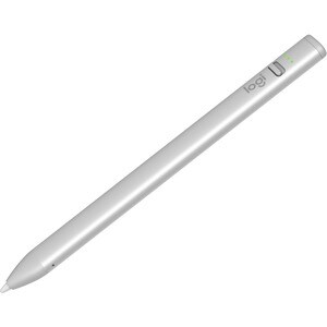 Stylet Logitech Crayon - Capacitive Type d'écran tactile supportée - Actif - Pointe de stylus remplaçable - Aluminium, Pol