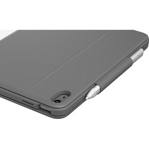 Housse/Clavier Logitech Rugged Folio Durci - Folio Style Apple, Logitech iPad (10e génération) Tablette - Gris basalte - R