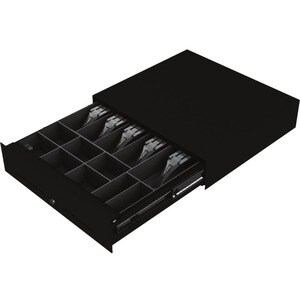 apg SL3000 Kassenlade - 8 Münzfächer - 2 Medien-Steckplatz/plätze - 3 Schließmodi - Stahl - Schwarz - 107 mm Höhe x 446 mm