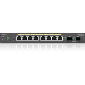 EnGenius EWS2910P-FIT Ethernet Switch - 8 Ports - Manageable - Gigabit Ethernet - 10/100/1000Base-T, 1000Base-X - 2 Layer 