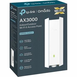 TP-Link EAP650-Outdoor Dualband IEEE 802.11 a/b/g/n/ac/ax 3 Gbit/s Drahtloser Access Point - Innen/Außen - 2,40 GHz, 5 GHz