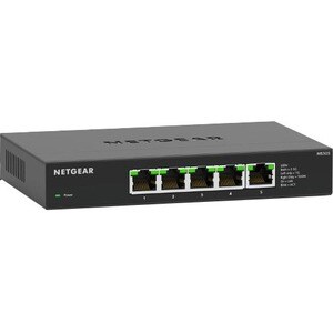Netgear MS305 5 Ports Ethernet Switch - 2.5 Gigabit Ethernet - 2.5GBase-T - 2 Layer Supported - 9.24 W Power Consumption -