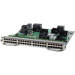 Cisco C9400-LC-48UX Expansion Module - 24 x RJ-45 10GBase-T UPoE LAN, 24 x RJ-45 10/100/1000Base-T UPoE LAN - For Data Net