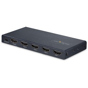 StarTech.com 4-Port 8K HDMI Switch, HDMI 2.1 Switcher 4K 120Hz HDR10+, 8K 60Hz UHD, HDMI Switch 4 In 1 Out, Auto/Manual So