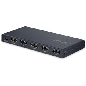 StarTech.com 4-Port 8K HDMI Switch, HDMI 2.1 Switcher 4K 120Hz HDR10+, 8K 60Hz UHD, HDMI Switch 4 In 1 Out, Auto/Manual So