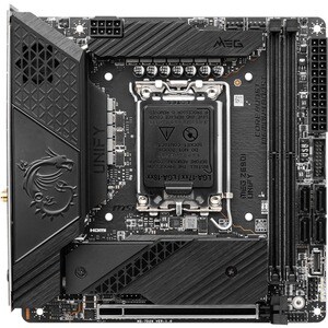 MSI MEG Z690I UNIFY Gaming Desktop Motherboard - Intel Z690 Chipset - Socket LGA-1700 - Intel Optane Memory Ready - Mini I