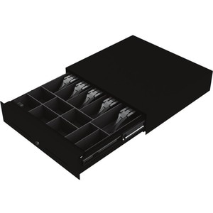 apg SL3000 Cash Drawer - 8 Coin - 2 Media Slot - 3 Lock Position - Steel - Black - 107 mm Height x 446 mm Width x 410 mm D