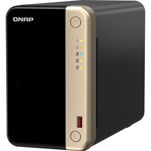 Sistema di memorizzazione SAN/NAS QNAP Turbo NAS TS-264-8G - 2 x Vani totali - 4 GB Capacità memoria Flash Celeron Quad co