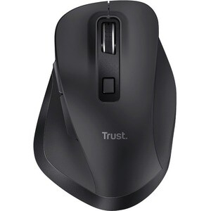 Trust Fyda Maus - Funkfrequenz - USB 2.0 - Optisch - 6 Taste(n) - Schwarz - Kabellos - 2,40 GHz - wiederaufladbar - 2400 d