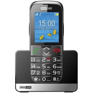 Telefono di funzione MaxCom MM720 - 2G - 5,6 cm (2,2") TFT 176 x 220 - Nero - Bar - 1 Supporto SIM - SIM-free - 800 mAh Ba