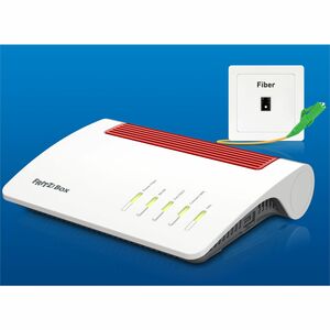 AVM FRITZ!Box Wi-Fi 6 IEEE 802.11 a/b/g/n/ac/ax Passive optische Gigabit-Netzwerke (GPON) Drahtlos Router - Dualband - 2,4