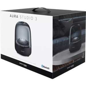 Harman Kardon Aura Studio 3 Bluetooth Speaker System - 130 W RMS - Black - 45 Hz to 20 kHz - 1 Pack
