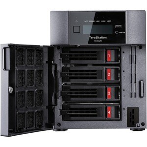 BUFFALO TeraStation 5420DN 4-Bay Secure Business Desktop NAS 8TB (2x4TB) w/ Hard Drives Included - Alpine Quad-core (4 Cor
