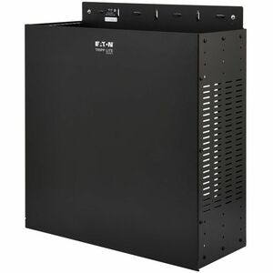 Eaton Tripp Lite Series SmartRack 4U Low-Profile Vertical-Mount Vented Wall-Mount Mini Rack Enclosure, Black - For LAN Swi