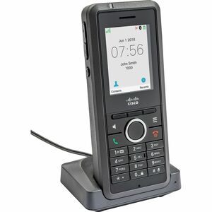Cisco 6825 Handset - Wall Mountable - Cordless - IP DECT, Bluetooth - 250 Phone Book/Directory Memory - 2 x Total Number o
