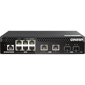 QNAP 8 Ports Manageable Ethernet Switch - 10 Gigabit Ethernet, 2.5 Gigabit Ethernet - 10GBase-T, 10GBase-X, 2.5GBase-T - 2