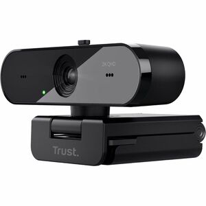 Trust - Webcam - 30 fps - Schwarz - USB 2.0 - 2560 x 1440 Pixel Videoauflösung - QHD - Autofokus - 92° Angle - Tischhalter