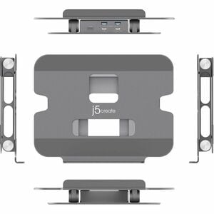 j5create Estação de ancoragem para Notebook, PC Tablet - 100 W Fonte de alimentação - 4K - 3840 x 2160 - 2 x Portas USB ti