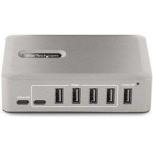 StarTech 10-Port USB-C Hub, 8x USB-A + 2x USB-C, Self-Powered w/65W Power Supply, USB 10Gbps Desktop/Laptop USB Hub w/Char