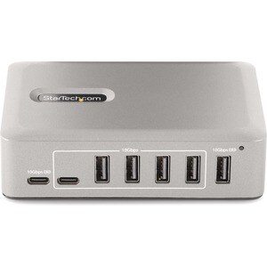 StarTech.com 10-Port USB-C Hub, 8x USB-A + 2x USB-C, Self-Powered w/ 65W Power Supply, USB 3.1 10Gbps Desktop/Laptop USB H