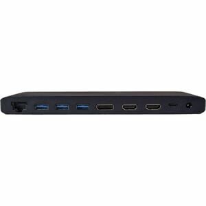 V7 DOCKUCPT3D USB Tipo C Estação de ancoragem - Leitor de cartão de memória - SD, microSD - 130 W - Preto - 3 Displays sup