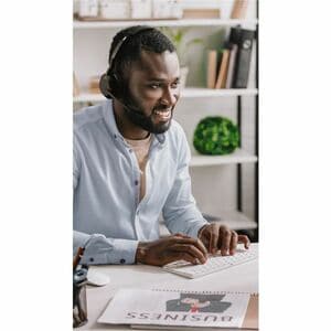 Jabra Evolve2 55 Wireless On-ear Stereo Headset - Binaural - Supra-aural - 3000 cm - Bluetooth - 20 Hz to 20 kHz - MEMS Te
