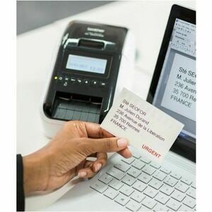 Brother QL-820NWBc Direct Thermal Printer - Label Print - Ethernet - USB - Bluetooth 5.2 - Wireless LAN - With Cutter - LC