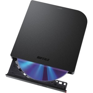 Buffalo MediaStation BRXL-PUS6U3B Portable Blu-ray Writer - External - TAA Compliant - BD-R/RE Support - 24x CD Read/24x C