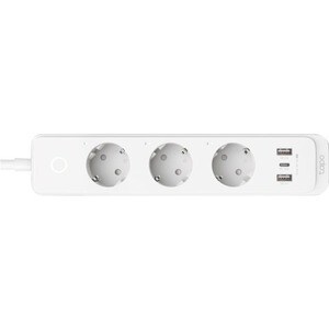 Tapo Smart Wi-Fi Power Strip - 1 x USB Type C, 2 x USB Type A, 3 x AC Power - 1.50 m Cord - 230 V AC Voltage - 2.30 kW