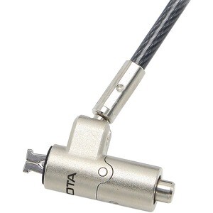 Dicota Nano Cable Lock For Notebook, Projector, Printer - 2 m Cable - Keyed Lock - Silver - Zinc Alloy - For Notebook, Pro