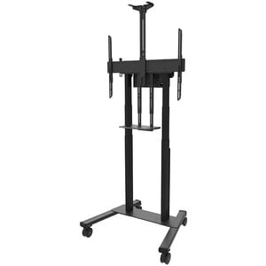 Neomounts Display Cart - 110 kg Capacity - 4 Casters - Steel - 1019 mm Width x 831 mm Depth x 2127 mm Height - Black