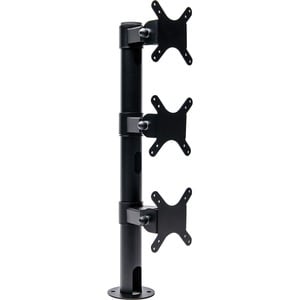 Star Micronics mUNITE TRI MOUNT BLK Mounting Pole for Tablet - Black - 3 Display(s) Supported - 55.9 cm (22") Screen Suppo