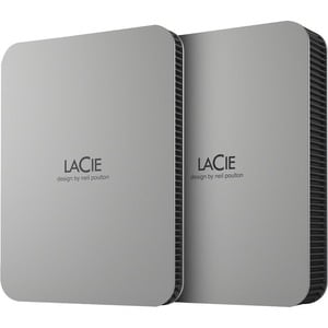 LaCie Mobile Drive Secure STLR2000400 2 TB Portable Hard Drive - 2.5" External - Space Gray - USB 3.2 (Gen 1) Type C - 720