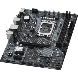 ASRock H610M/ac Desktop Motherboard - Intel H610 Chipset - Socket LGA-1700 - Micro ATX - 64 GB DDR4 SDRAM Maximum RAM - DD