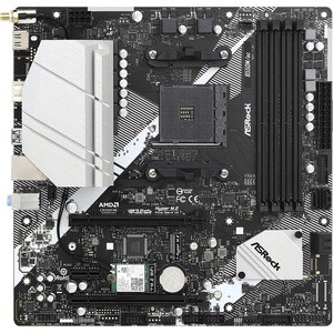 ASRock B550M/AC Desktop Motherboard - AMD B550 Chipset - Socket AM4 - Micro ATX - Ryzen 3, Ryzen, Ryzen 5 Processor Suppor