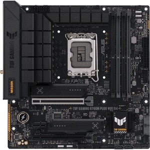 TUF GAMING B760M-PLUS D4 Gaming Desktop Motherboard - Intel B760 Chipset - Socket LGA-1700 - Micro ATX - Core, Pentium Gol