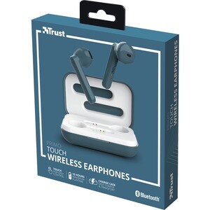 Trust Primo True Wireless Ohrhörer Stereo Ohrhörerset - Blau - Binaural - In-Ear - 20 Hz bis 20 kHz Frequenzgang - 1000 cm