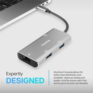 VisionTek USB-C Hub (2x USB-A 10Gbps | 2x USB-C 10Gbps) - USB Type C - 4 USB Port(s)