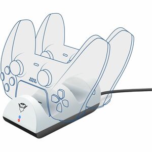 Trust GXT 254 Dock Cradle für Spielecontroller - 2 Steckplatz/-plätze - Ladefunktion - Weiß