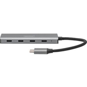 Digitus USB Hub - USB 3.1 (Gen 1) Type C - Dark Grey - 4 Total USB Port(s) - 4 USB 3.1 Port(s) - Mac, ChromeOS
