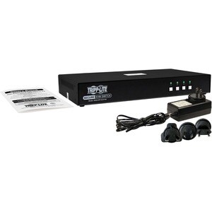 Tripp Lite series Secure B002-DP1AC4-N4 KVM Switchbox - TAA Compliant - 4 Computer(s) - 1 Local User(s) - 3840 x 2160 - 50
