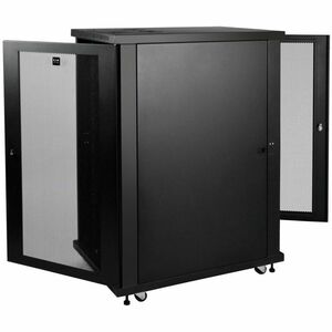 Tripp Lite by Eaton SmartRack SR24UB 24U Floor Standing Rack Cabinet for Server825.50 mm Rack Depth - Black - 453.59 kg Dy