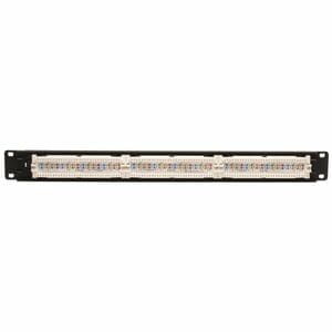 Tripp Lite series N052-024 24 Port(s) Network Patch Panel - TAA Compliant - 24 x RJ-45 - 24 x RJ-11 - 1U High - 19" Wide -