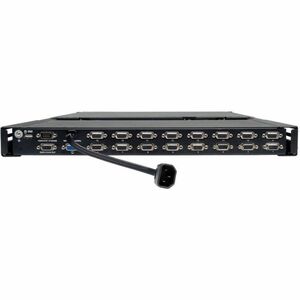 Tripp Lite series B040-008-19 LCD Rack Console KVM Switch - Black - TAA Compliant - 16 Computer(s) - 48.3 cm (19") LCD - W